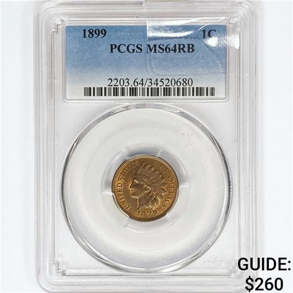 1899 Indian Head Cent PCGS MS64 RB