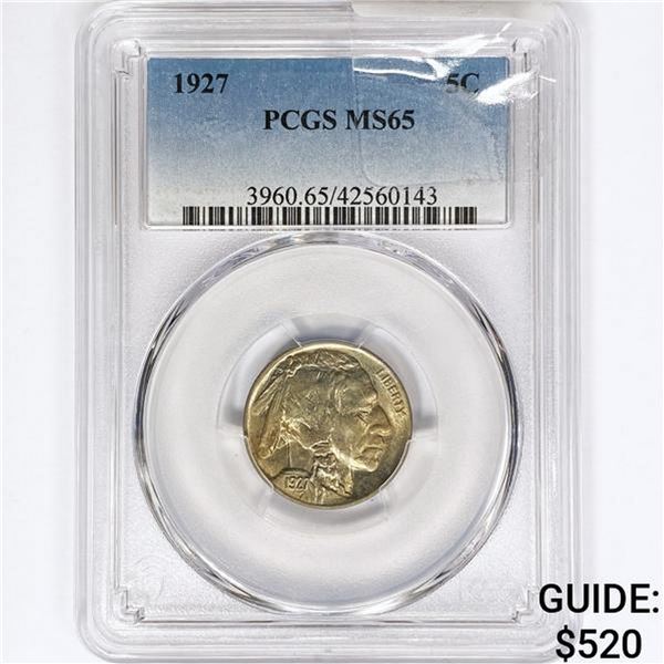 1927 Buffalo Nickel PCGS MS65