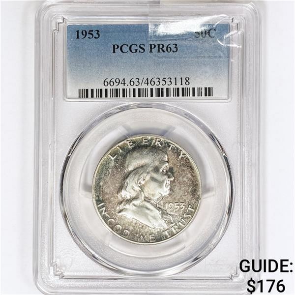 1953 Franklin Half Dollar PCGS PR63
