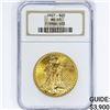 Image 1 : 1927 $20 Gold Double Eagle NGC MS65