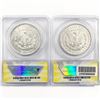 Image 2 : (2) Silver Dollars Incd Rev 79 ANACS 1878-1883