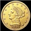 Image 1 : 1891 $2.50 Gold Quarter Eagle CLOSELY UNCIRCULATED