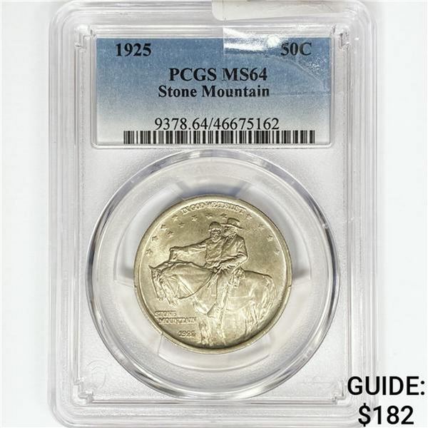 1925 Stone Mountain Half Dollar PCGS MS64
