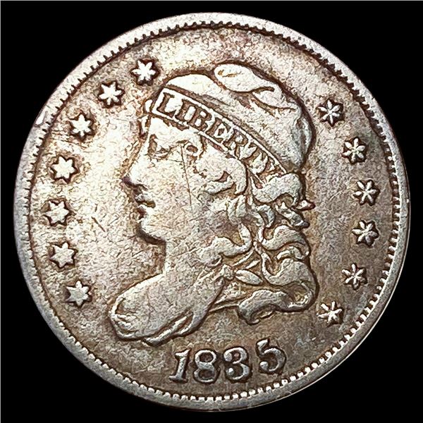 1835 Capped Bust Half Dime LIGHTLY CIRCULATED