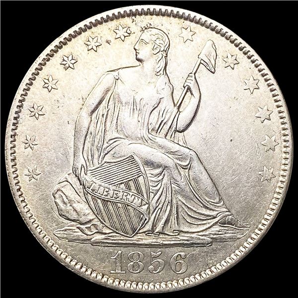 1856 Seated Liberty Half Dollar LIGHTLY CIRCULATED
