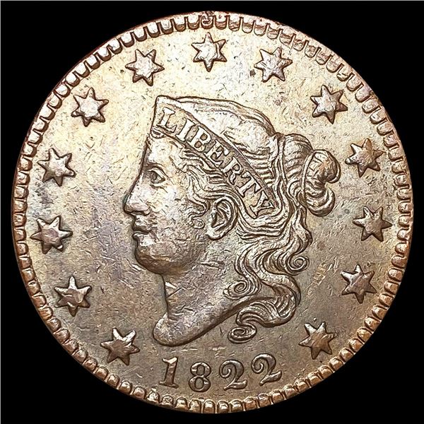 1822 Large Cent LIGHTLY CIRCULATED