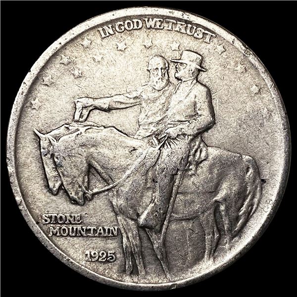 1925 Stone Mountain Half Dollar CLOSELY UNCIRCULAT