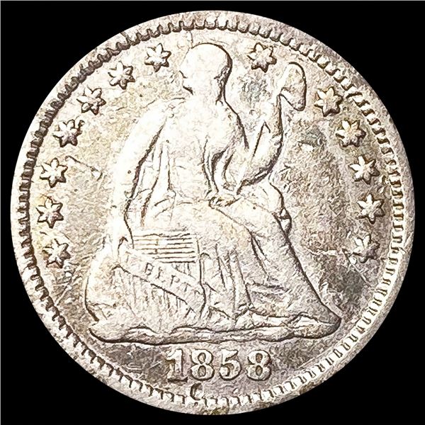 1858-O Seated Liberty Half Dime NICELY CIRCULATED
