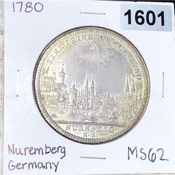 1780 Nuremburg Germany Thaler UNCIRCULATED