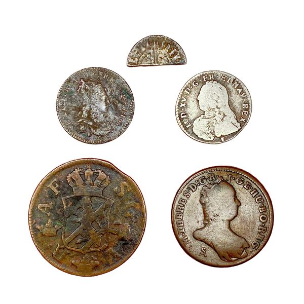 Foreign Coins w/ Silver (5 Coins)