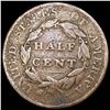 Image 2 : 1825 Classic Head Half Cent NICELY CIRCULATED