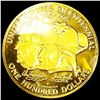 Image 2 : 1976 Cook Isles .2778oz Gold $100 GEM PROOF