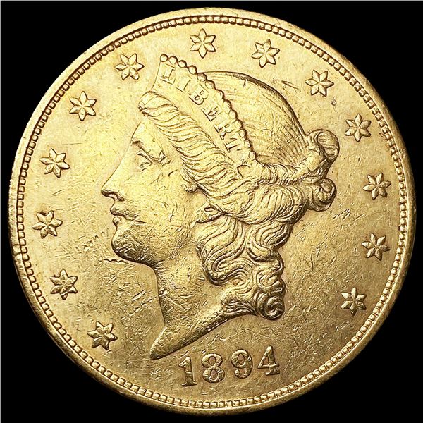 1894-S $20 Gold Double Eagle CLOSELY UNCIRCULATED