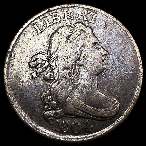 1804 Draped Bust Half Cent LIGHTLY CIRCULATED