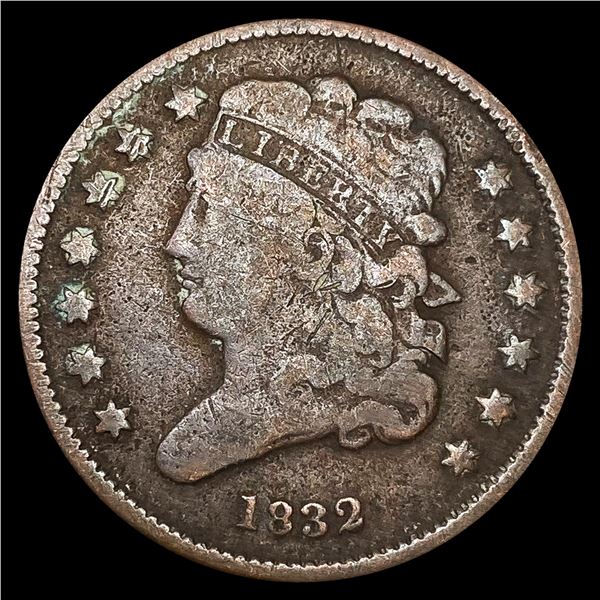 1832 Classic Head Half Cent NICELY CIRCULATED