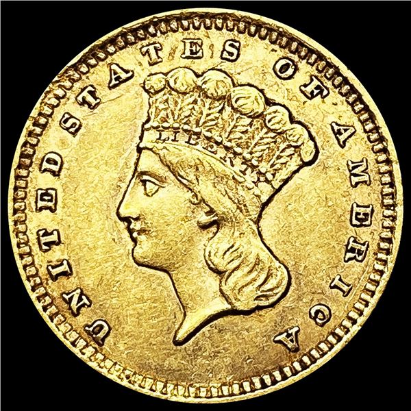 1861 Rare Gold Dollar CLOSELY UNCIRCULATED