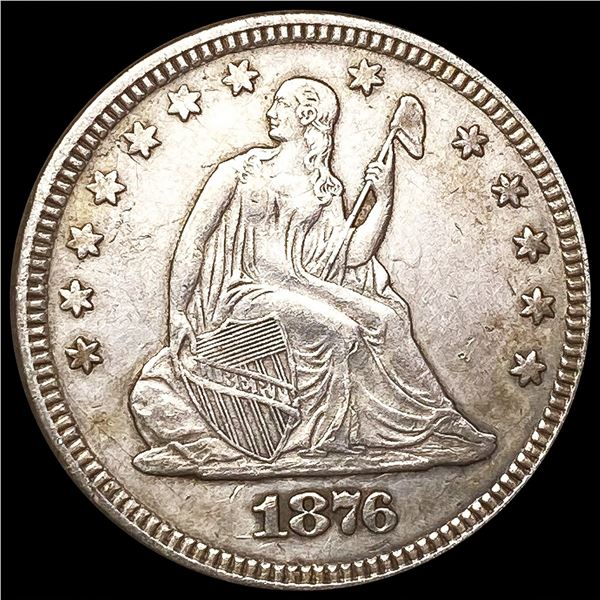 1876 Seated Liberty Quarter LIGHTLY CIRCULATED