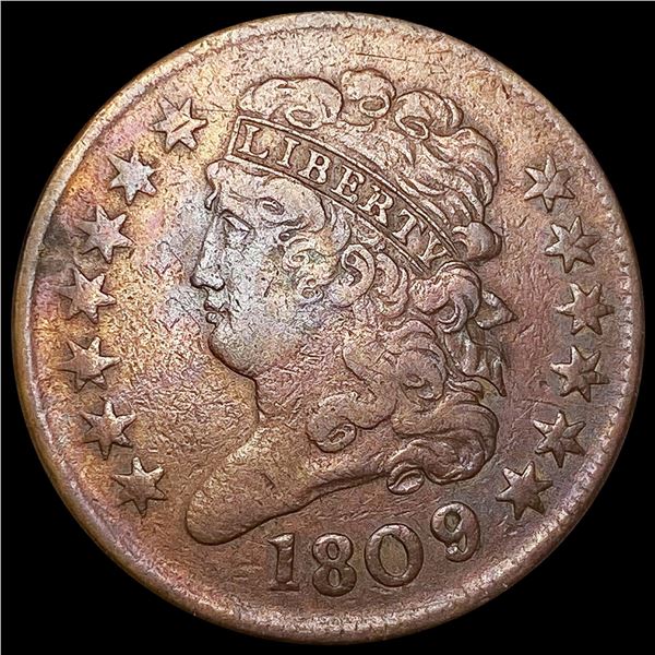 1809 Classic Head Half Cent LIGHTLY CIRCULATED