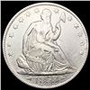 Image 1 : 1853 Arws & Rays Seated Liberty Half Dollar NEARLY