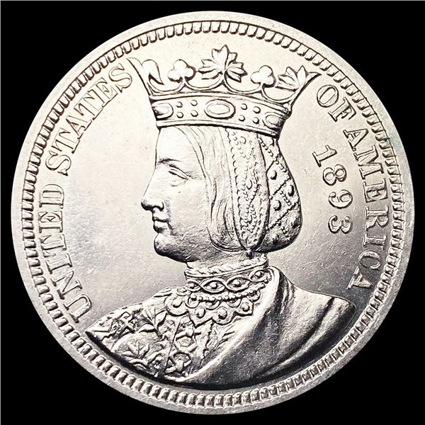 1893 Isabella Silver Quarter UNCIRCULATED