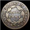 Image 2 : 1832 Classic Head Half Cent NICELY CIRCULATED