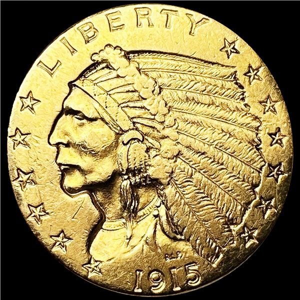 1915 $2.50 Gold Quarter Eagle CLOSELY UNCIRCULATED