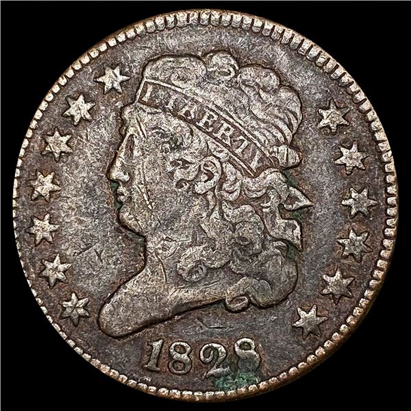 1828 Classic Head Half Cent LIGHTLY CIRCULATED