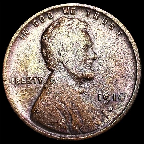 1914-D Wheat Cent LIGHTLY CIRCULATED