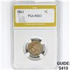 Image 1 : 1863 Indian Head Cent PGA MS63