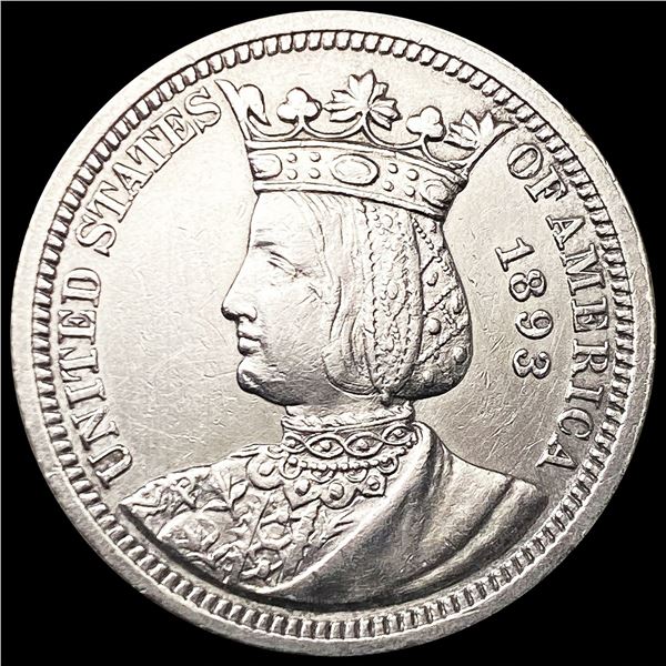 1893 Isabella Silver Quarter UNCIRCULATED