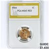 Image 1 : 1904 Indian Head Cent PGA MS65 RED
