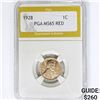 Image 1 : 1928 Wheat Cent PGA MS65 RED
