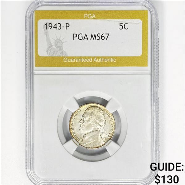 1943-P Jefferson Half Dollar PGA MS67