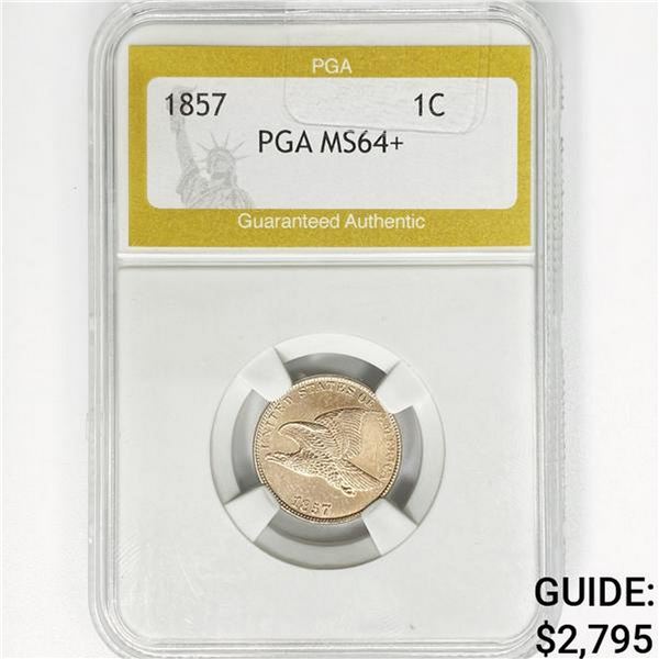 1857 Flying Eagle Cent PGA MS64+