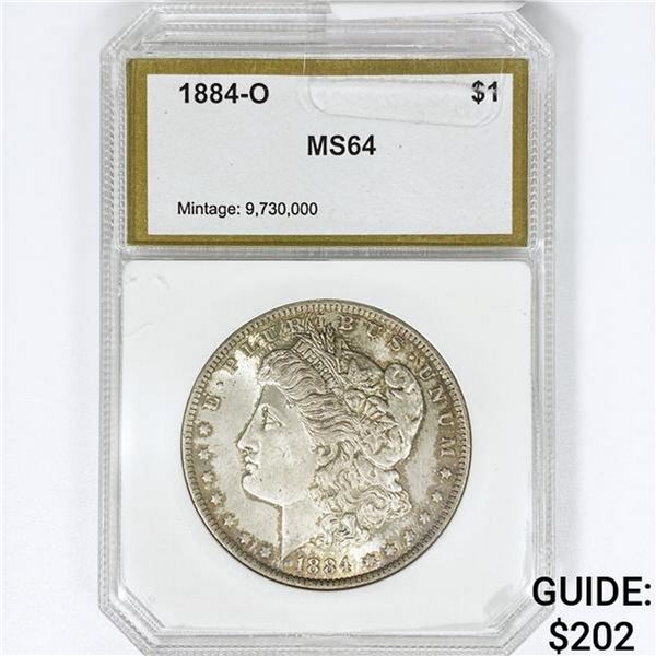1884-O Morgan Silver Dollar PCI MS64