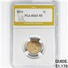 Image 1 : 1874 Indian Head Cent PGA MS65 RB