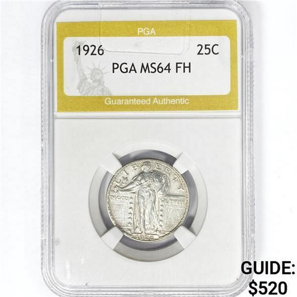 1926 Standing Liberty Quarter PGA MS64 FH