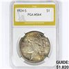 Image 1 : 1924-S Silver Peace Dollar PGA MS64