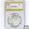 Image 1 : 1892 Morgan Silver Dollar PGA MS63+