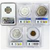Image 2 : (5) Varied US Coinage PCGS,NGC 1921-1973