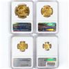 Image 2 : 2014 Set (4) $5, $10, $25, $50 A.G.E. NGC MS70