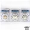 Image 1 : (3) 1 25C,2 50C PCGS MS 1959-1980