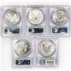 Image 2 : (5) 2011 US 5oz Silver $1 Eagle PCGS MS/PR69