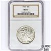 Image 1 : 1943 Walking Liberty Half Dollar NGC MS63