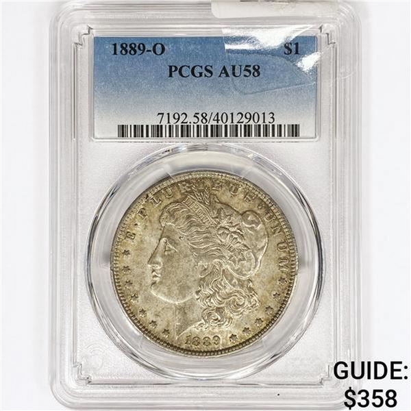 1889-O Morgan Silver Dollar PCGS AU58