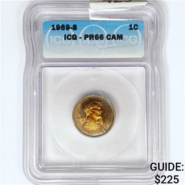 1969-S Lincoln Memorial Cent ICG PR66 CAM
