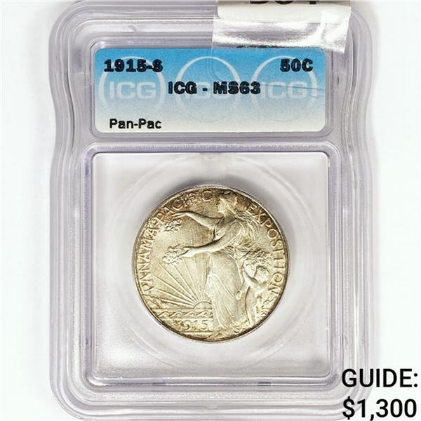 1915-S Panama-Pacific Half Dollar ICG MS63