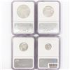 Image 2 : (4) US 1.64oz. Platinum Peace Eagle NGC MS69 2008