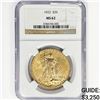 Image 1 : 1922 $20 Gold Double Eagle NGC MS62