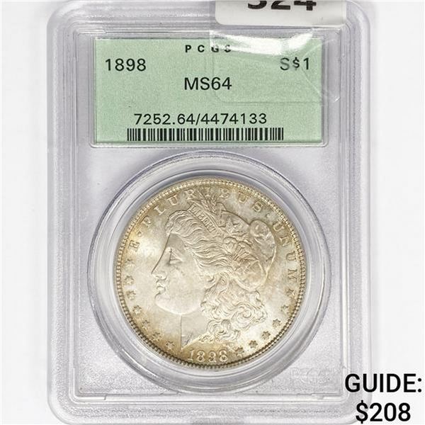 1898 Morgan Silver Dollar PCGS MS64
